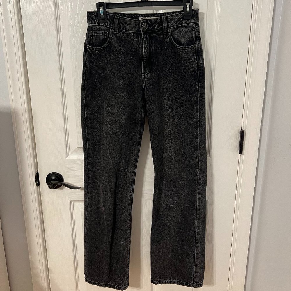 GARAGE STRAIGHTS BLACK JEANS